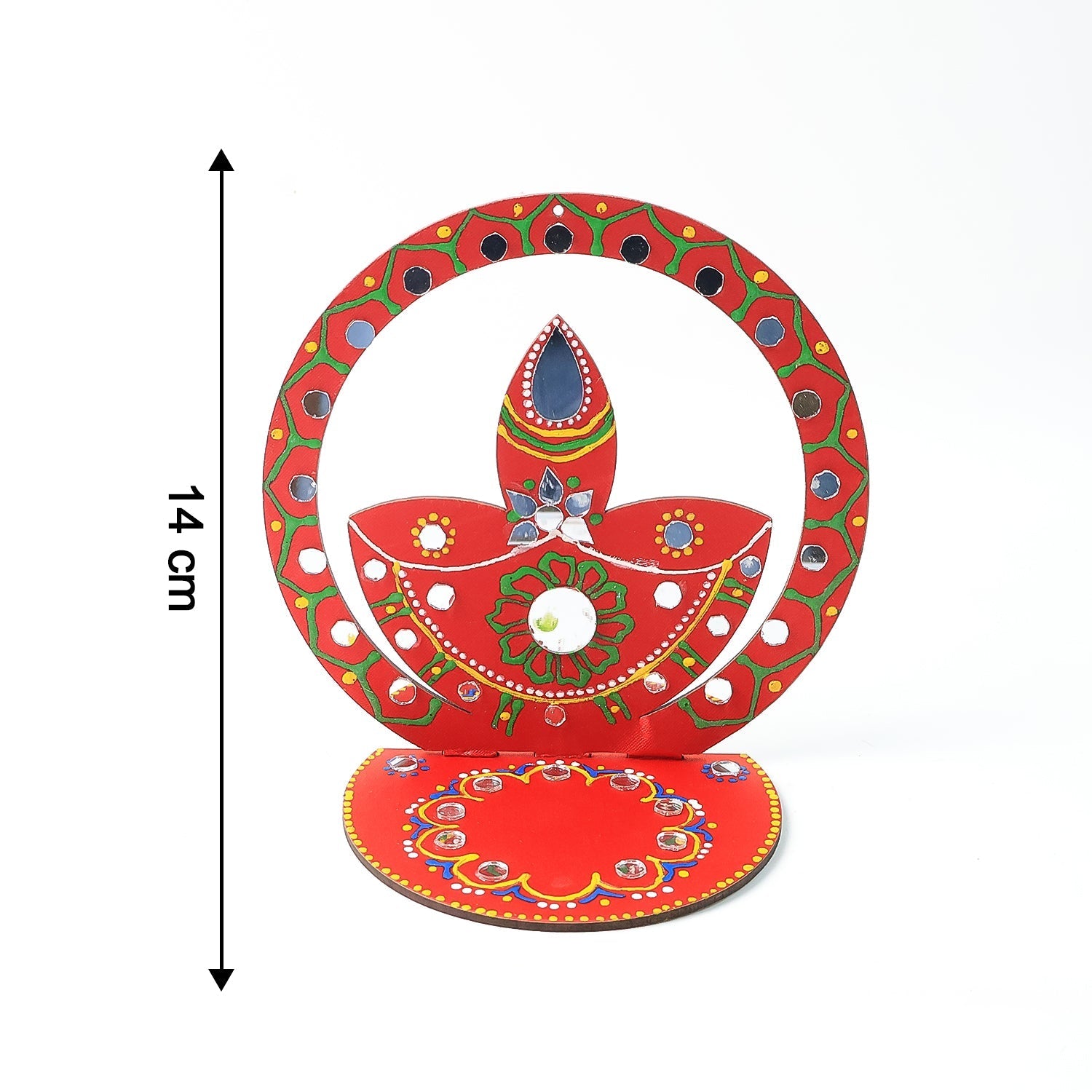 Wooden Decorative Puja Diya Stand Wooden Decorative Puja Diya Stand